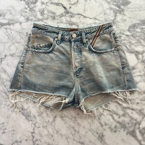 Jean Atelier denim jean Shorts, Light Blue - Size 26